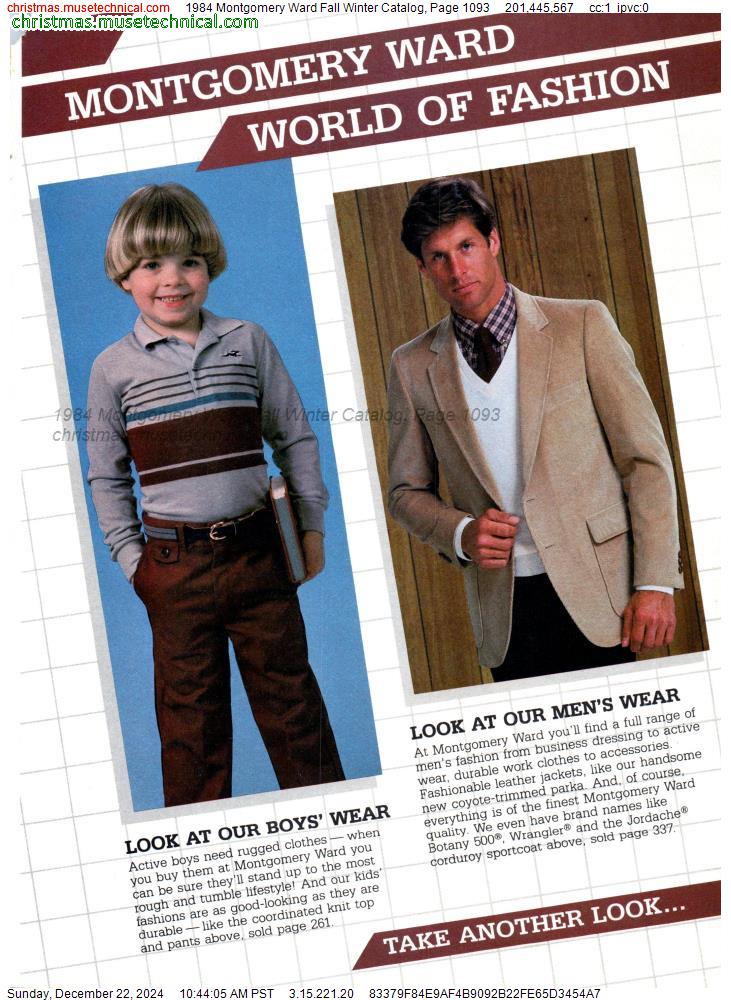 1984 Montgomery Ward Fall Winter Catalog, Page 1093