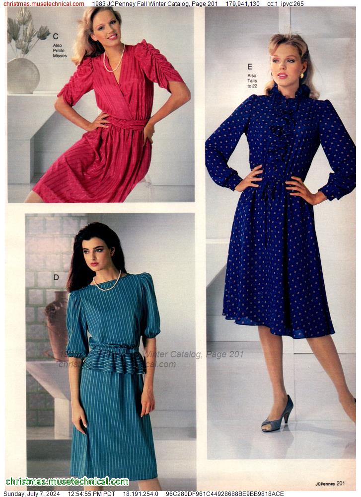 1983 JCPenney Fall Winter Catalog, Page 201