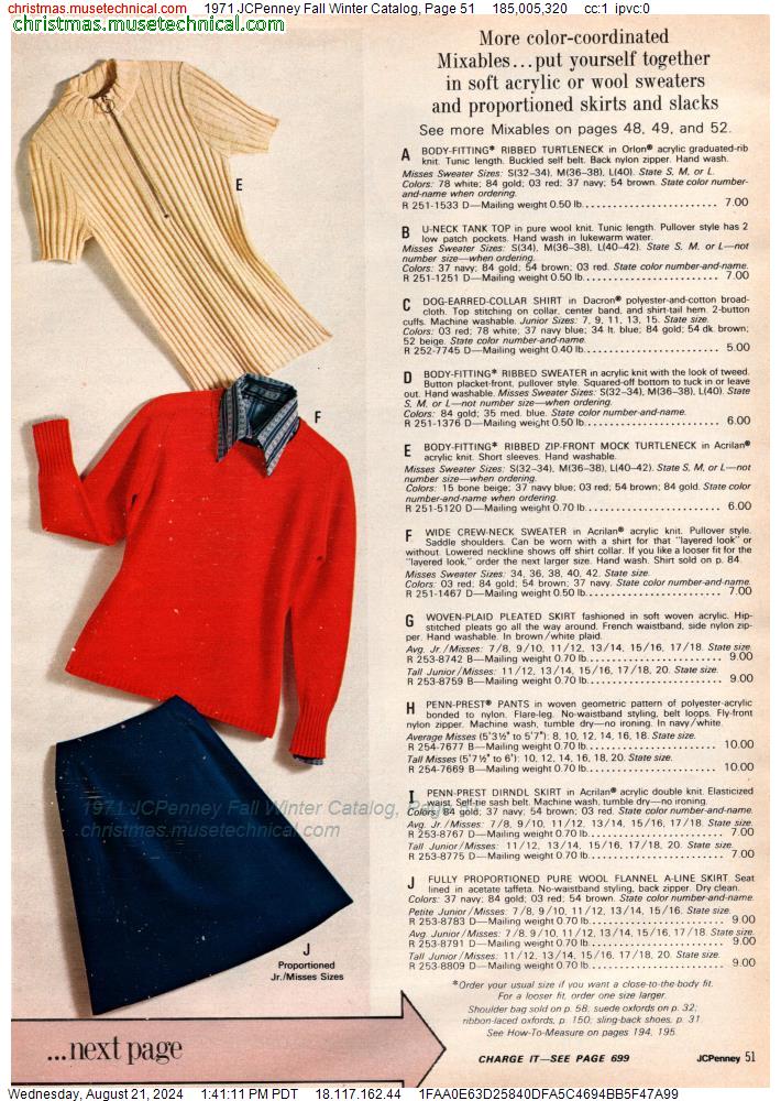 1971 JCPenney Fall Winter Catalog, Page 51