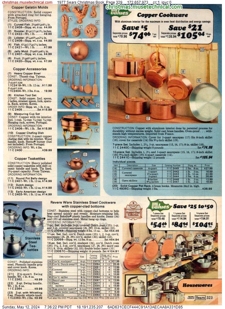 1977 Sears Christmas Book, Page 329