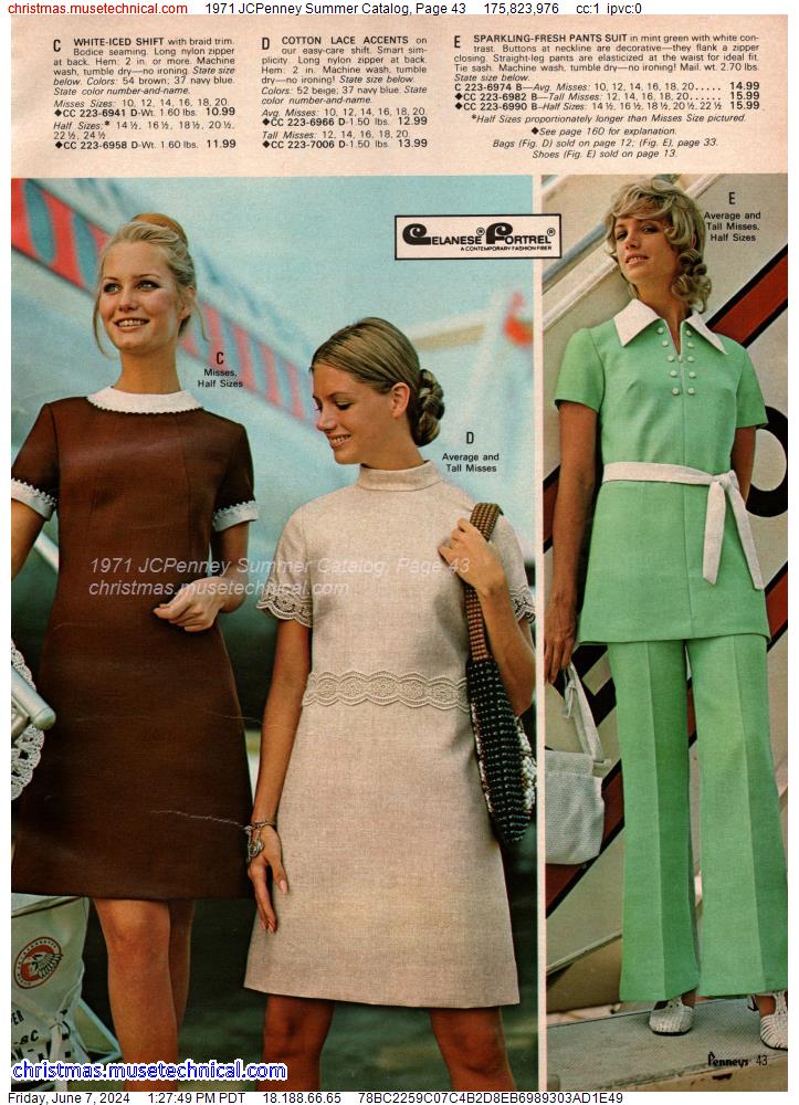 1971 JCPenney Summer Catalog, Page 43