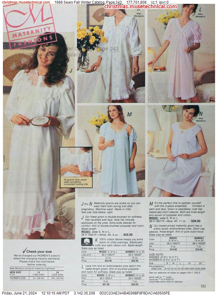 1988 Sears Fall Winter Catalog, Page 243