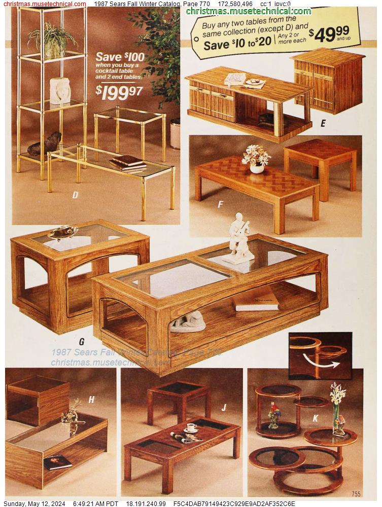 1987 Sears Fall Winter Catalog, Page 770
