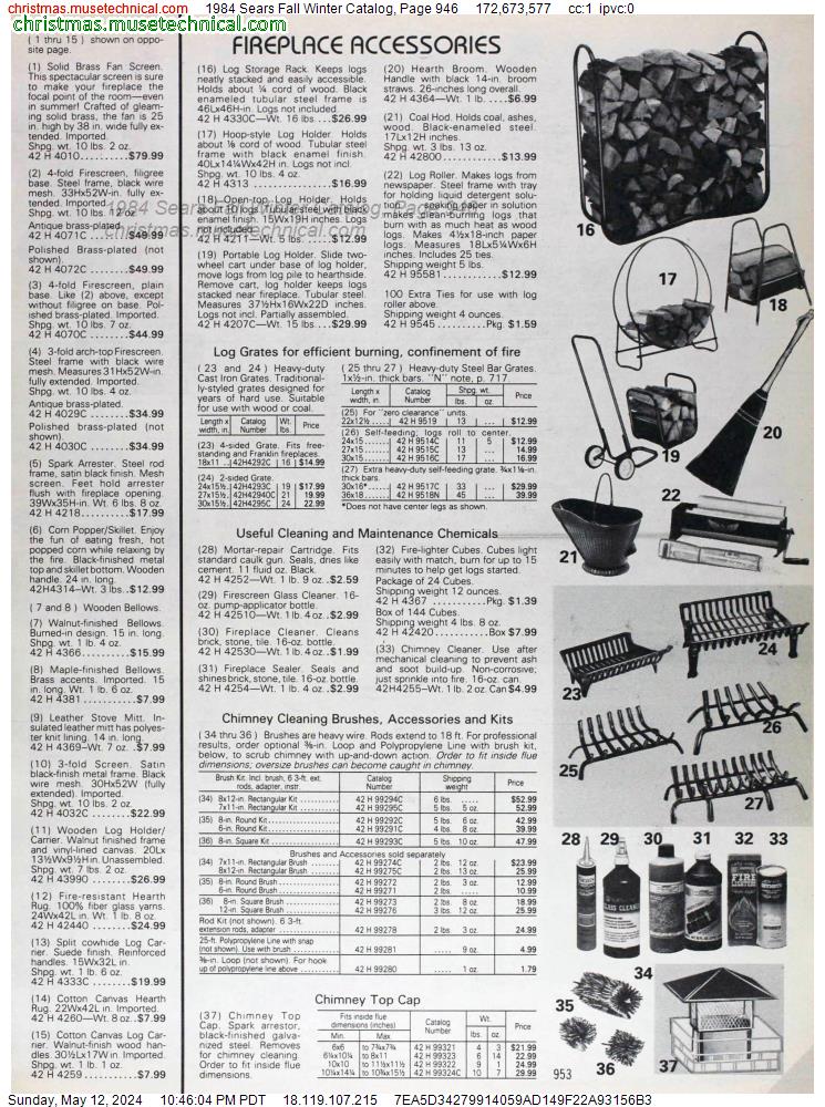 1984 Sears Fall Winter Catalog, Page 946