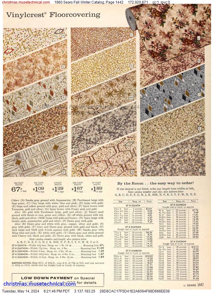 1960 Sears Fall Winter Catalog, Page 1442