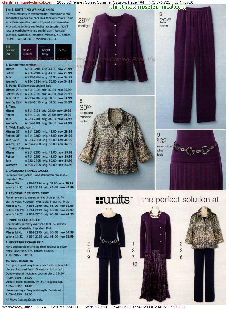 2008 JCPenney Spring Summer Catalog, Page 104