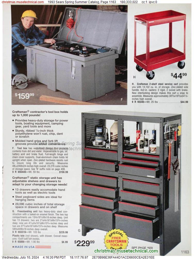 1993 Sears Spring Summer Catalog, Page 1163