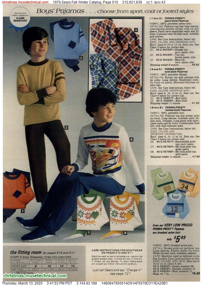 1979 Sears Fall Winter Catalog, Page 510