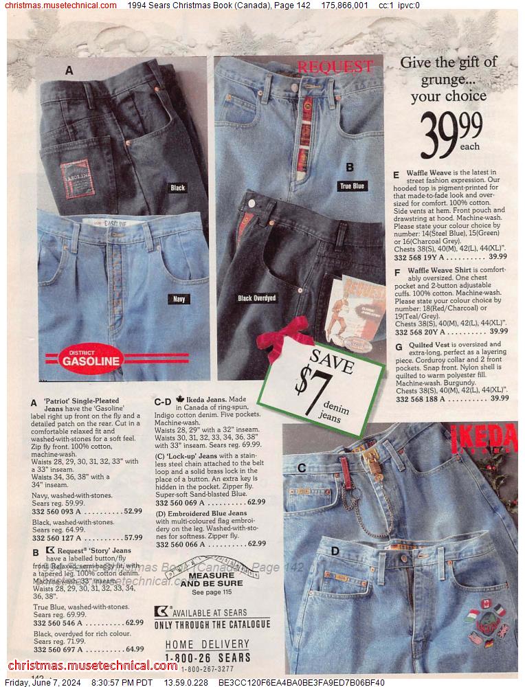 1994 Sears Christmas Book (Canada), Page 142