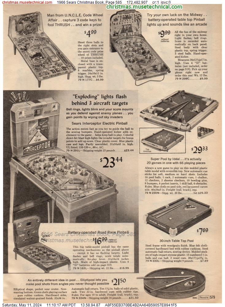 1966 Sears Christmas Book, Page 585