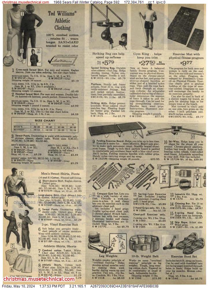 1968 Sears Fall Winter Catalog, Page 592