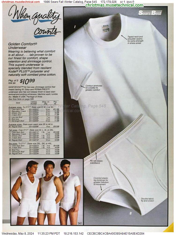 1986 Sears Fall Winter Catalog, Page 545
