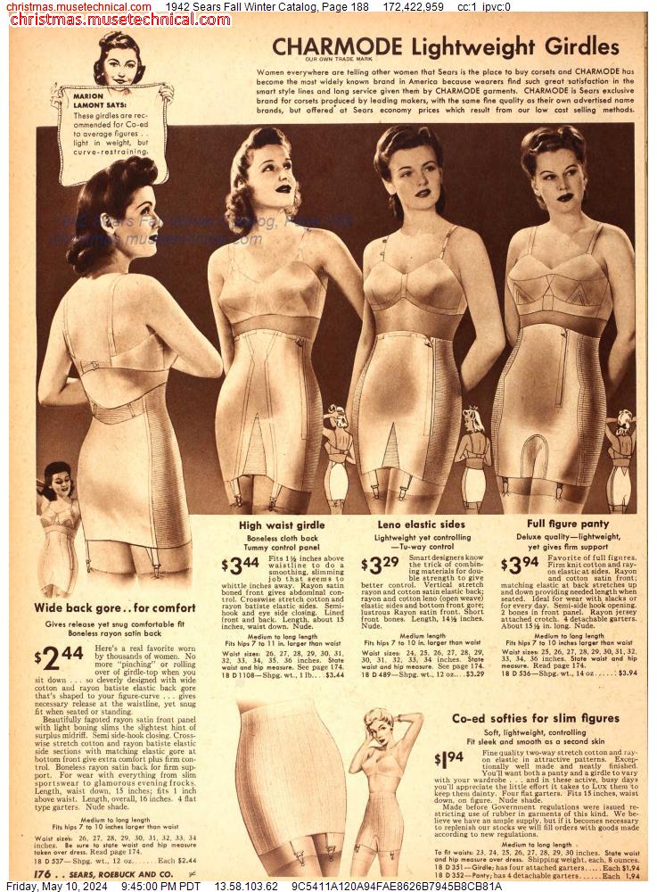 1942 Sears Fall Winter Catalog, Page 188