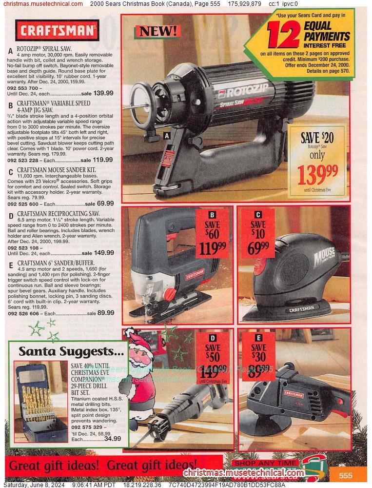 2000 Sears Christmas Book (Canada), Page 555
