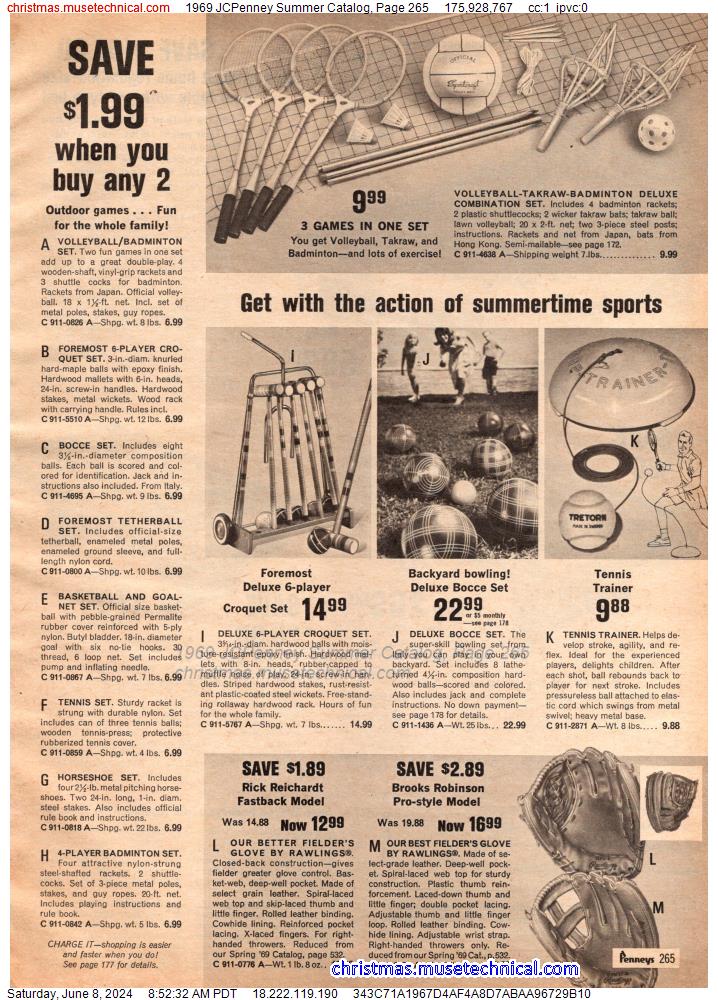 1969 JCPenney Summer Catalog, Page 265