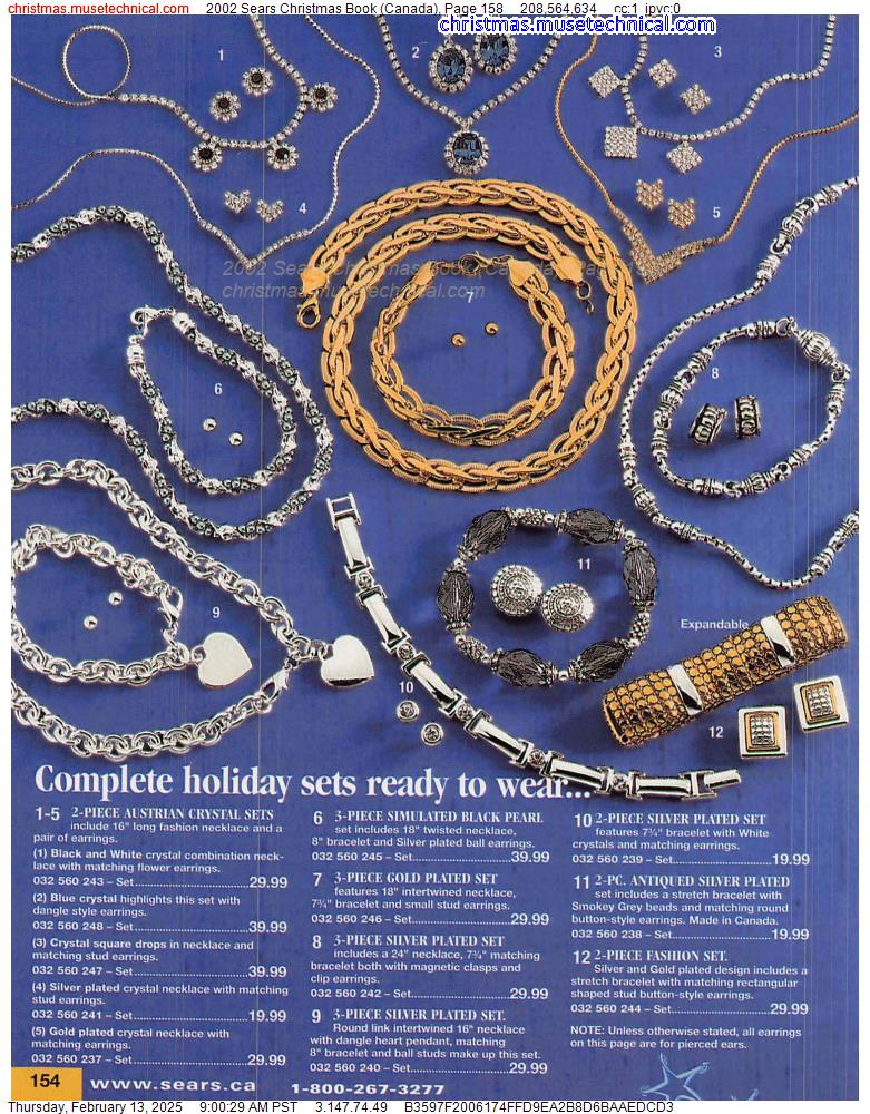 2002 Sears Christmas Book (Canada), Page 158