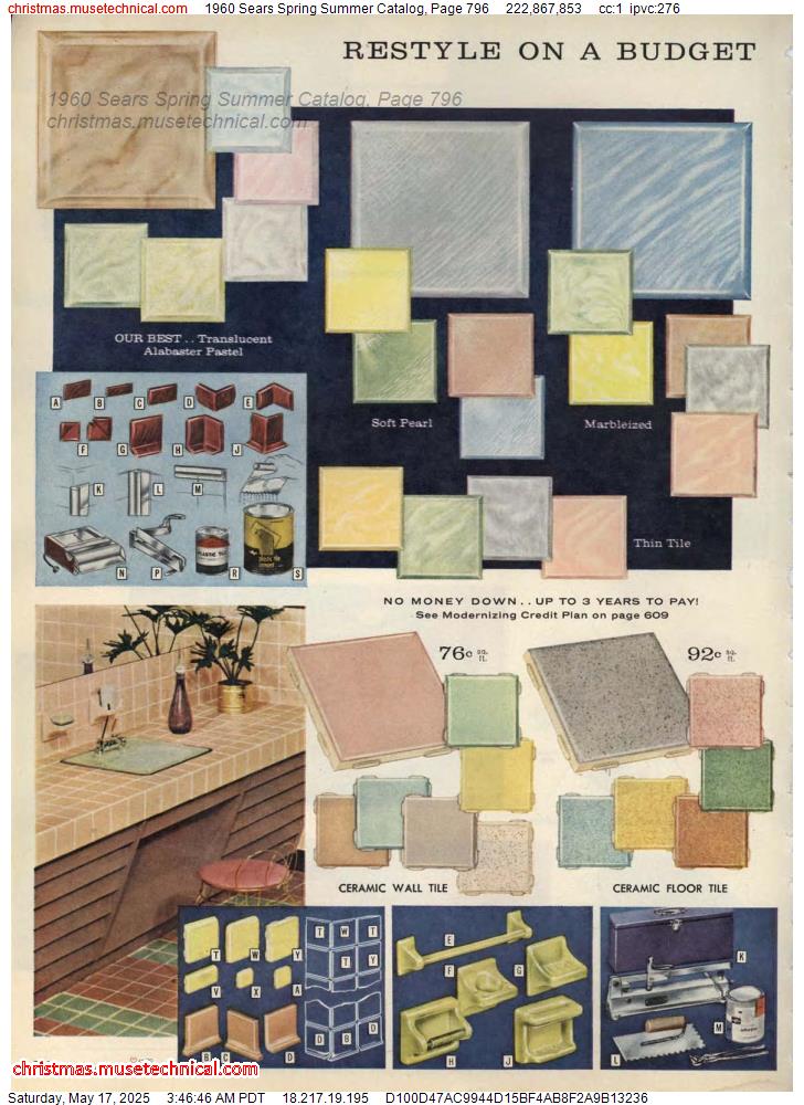 1960 Sears Spring Summer Catalog, Page 796