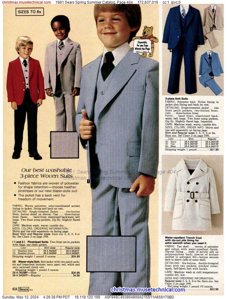 1981 Sears Spring Summer Catalog, Page 404