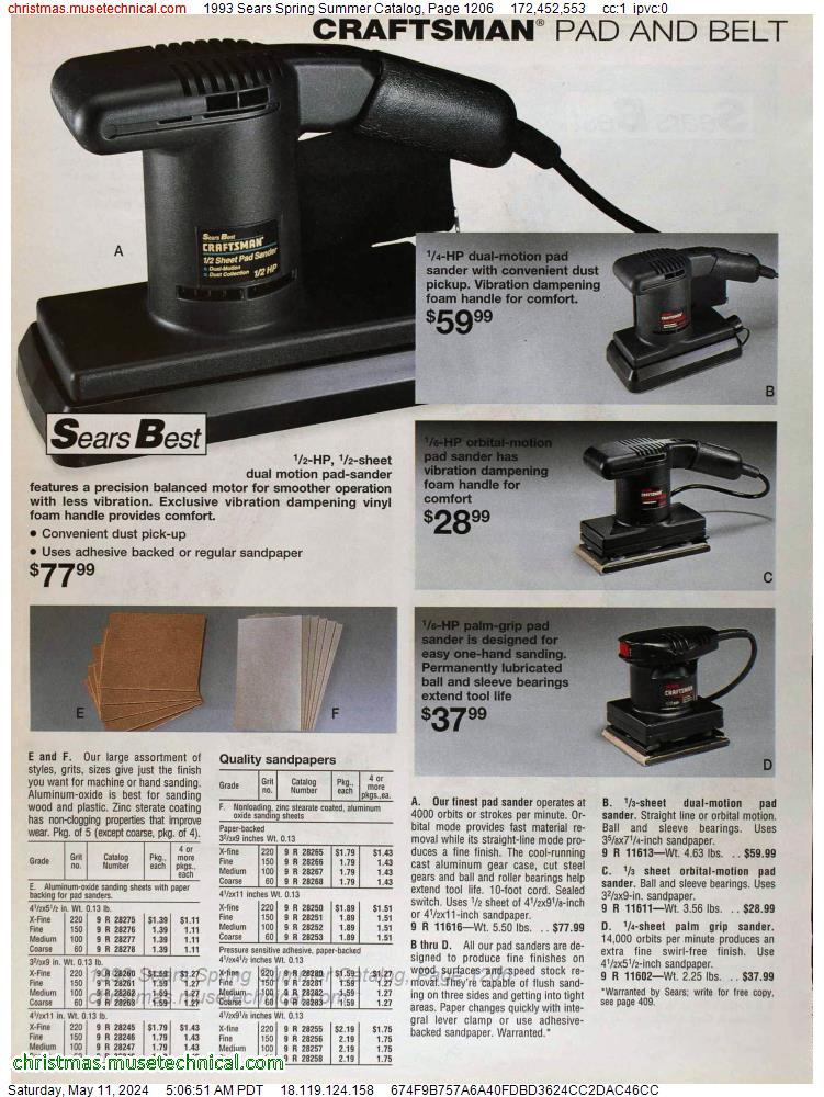 1993 Sears Spring Summer Catalog, Page 1206