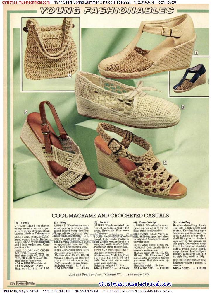1977 Sears Spring Summer Catalog, Page 292