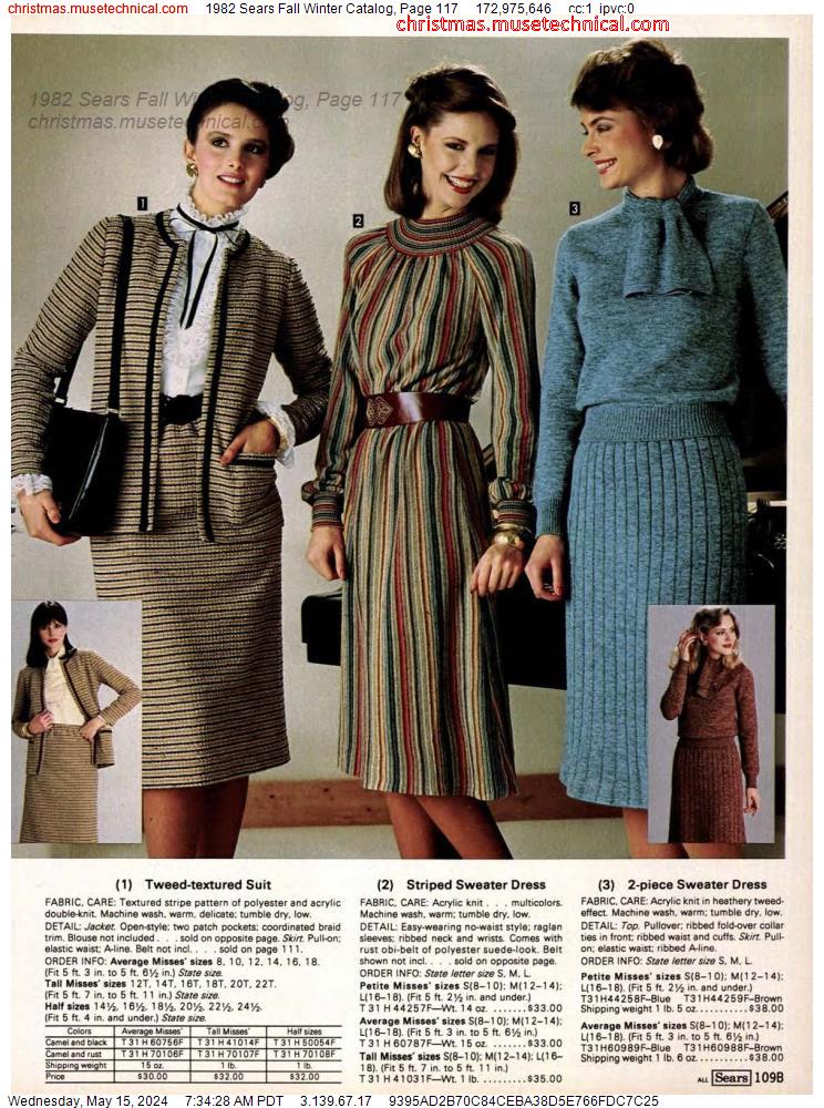 1982 Sears Fall Winter Catalog, Page 117