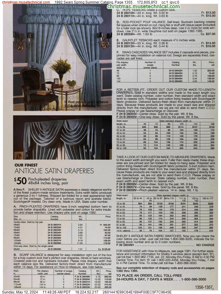 1992 Sears Spring Summer Catalog, Page 1355