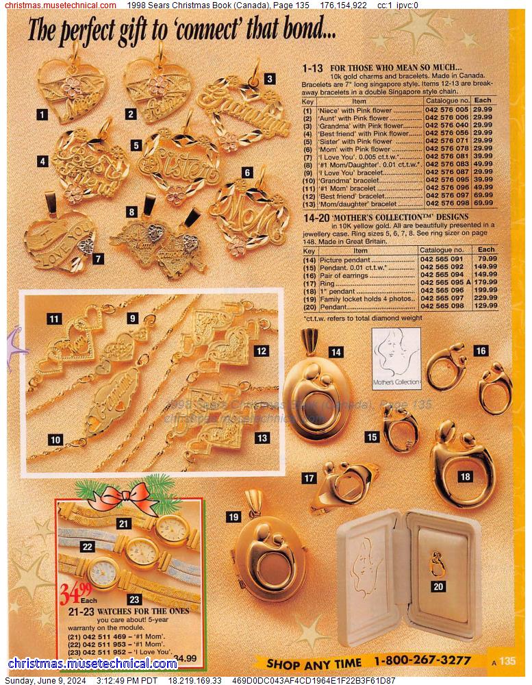 1998 Sears Christmas Book (Canada), Page 135