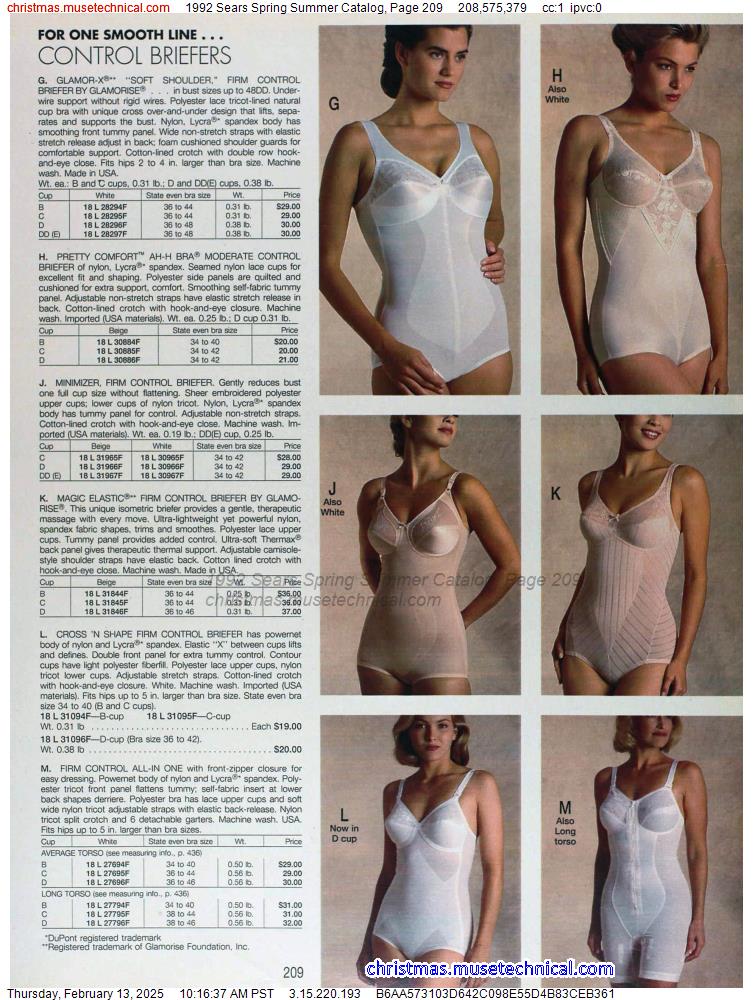 1992 Sears Spring Summer Catalog, Page 209