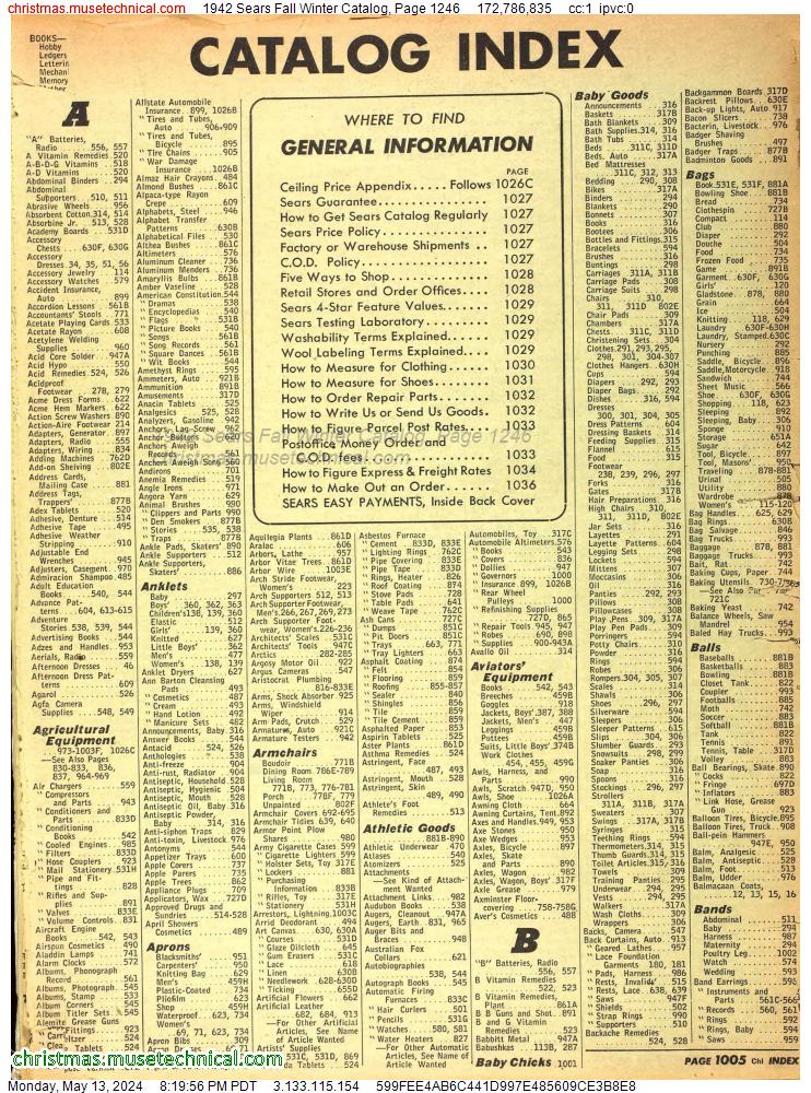 1942 Sears Fall Winter Catalog, Page 1246