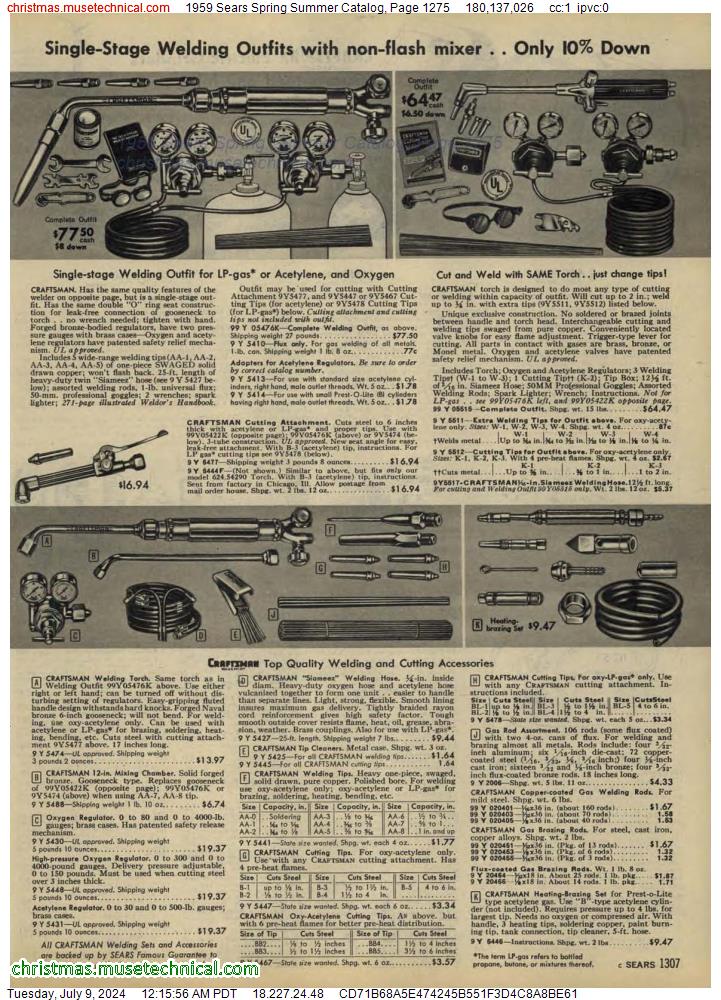 1959 Sears Spring Summer Catalog, Page 1275
