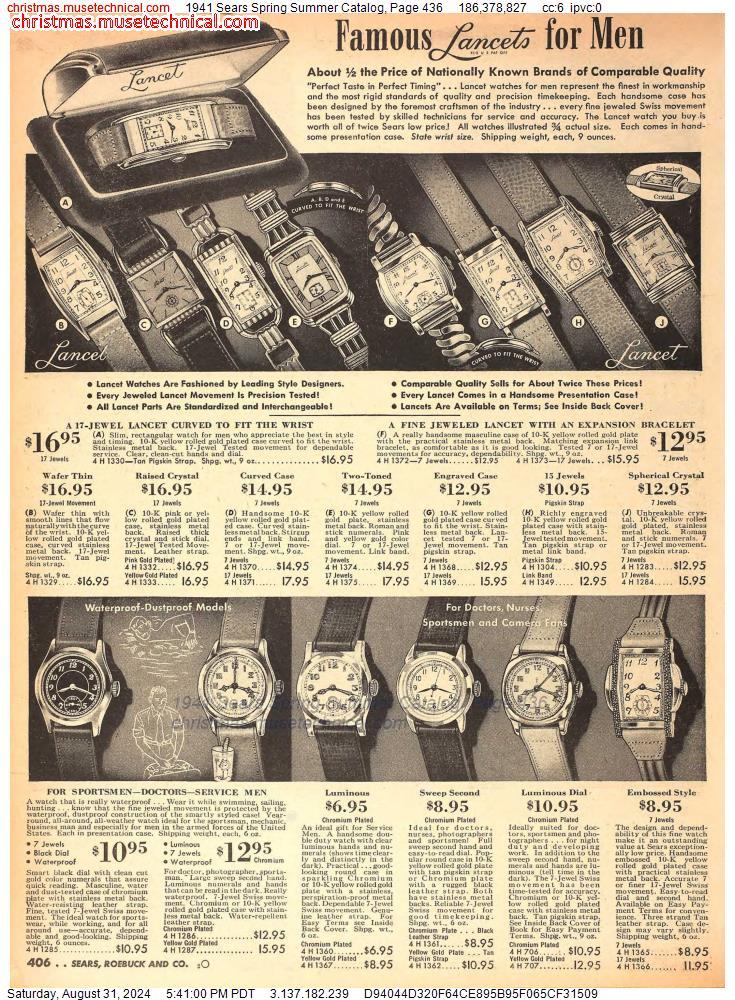 1941 Sears Spring Summer Catalog, Page 436