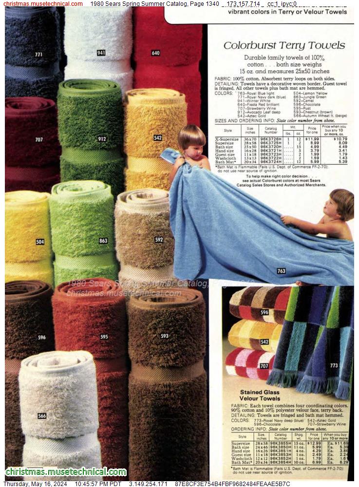 1980 Sears Spring Summer Catalog, Page 1340