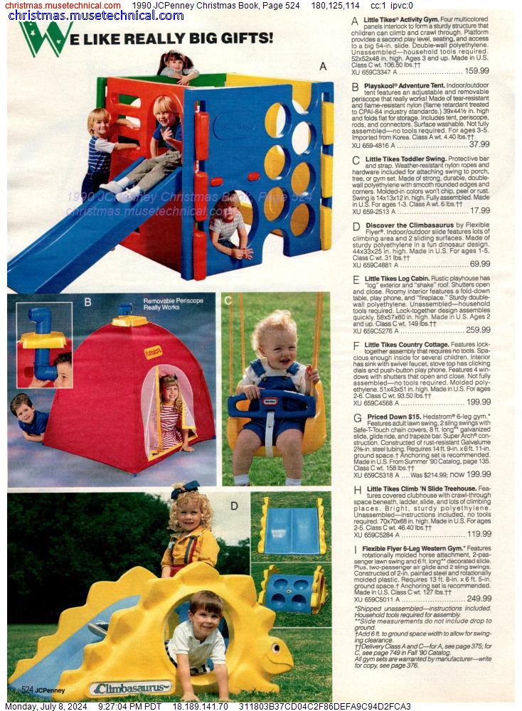 1990 JCPenney Christmas Book, Page 524