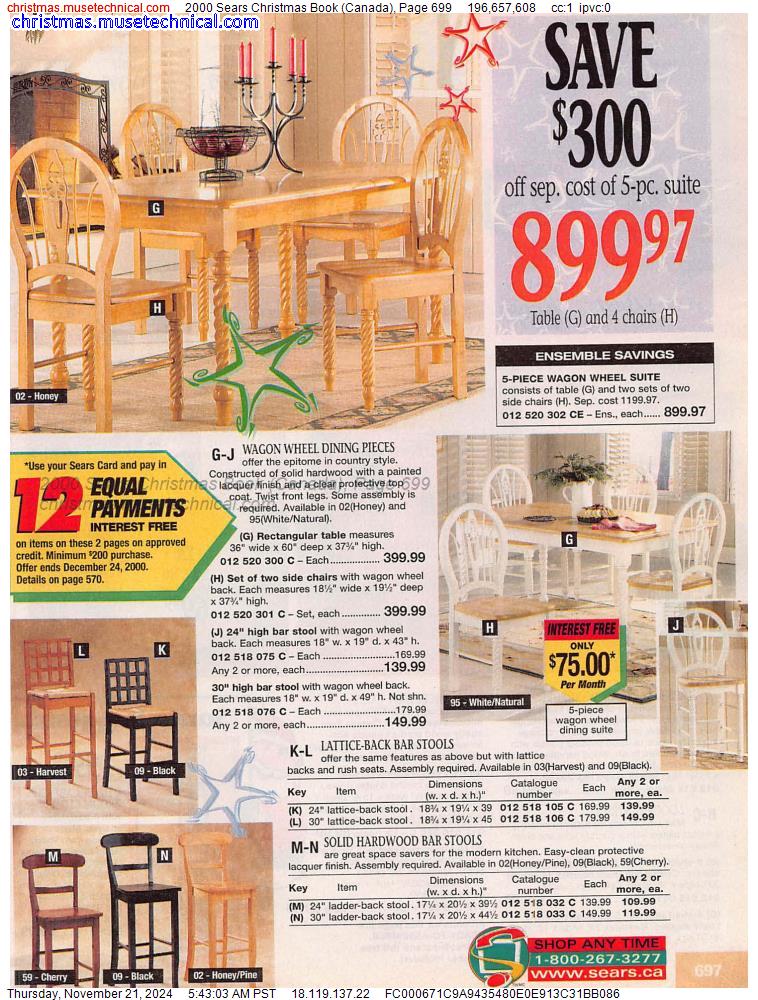 2000 Sears Christmas Book (Canada), Page 699