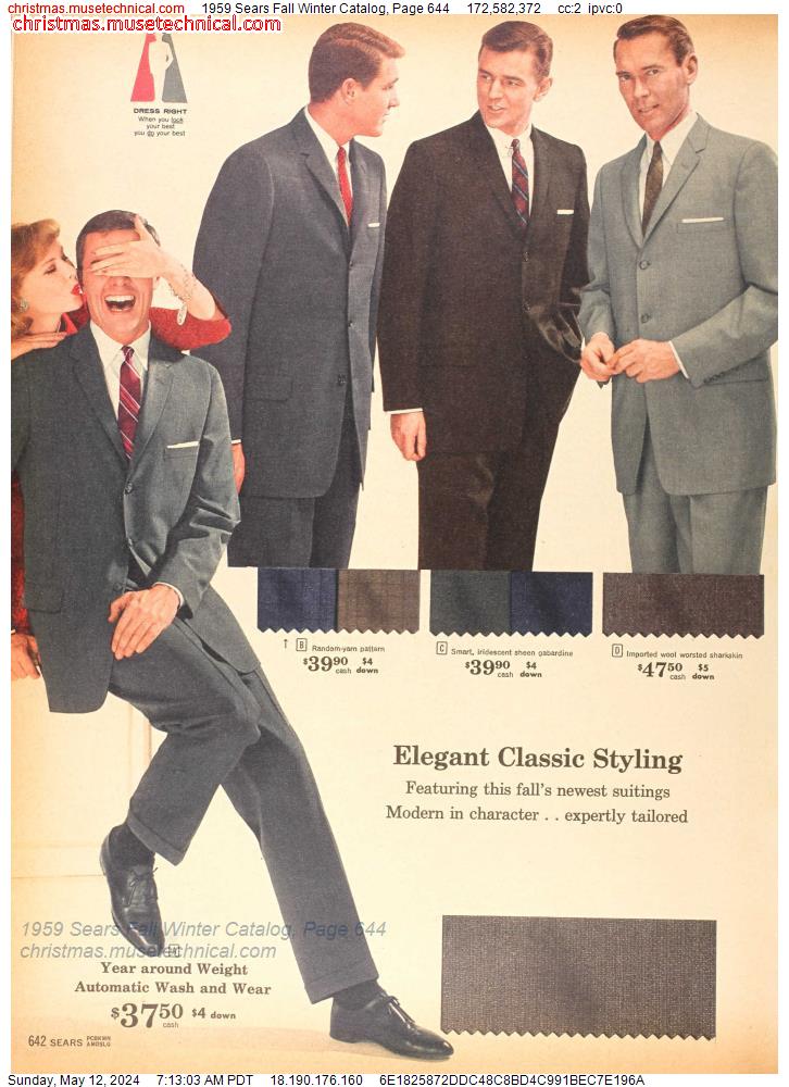1959 Sears Fall Winter Catalog, Page 644