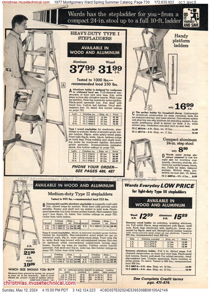 1977 Montgomery Ward Spring Summer Catalog, Page 730