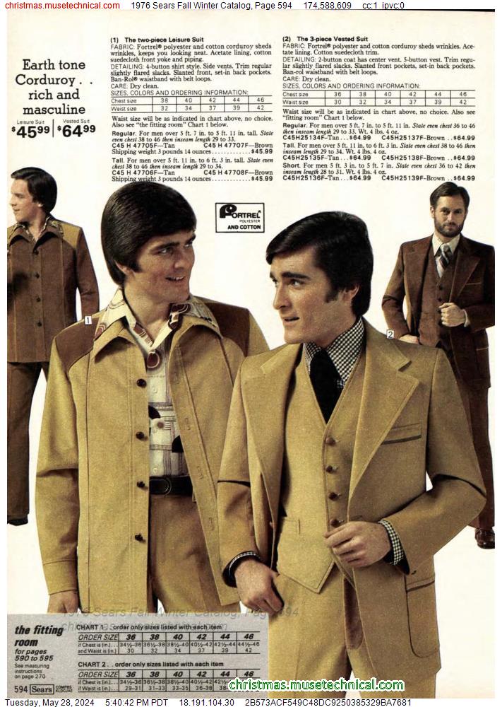 1976 Sears Fall Winter Catalog, Page 594