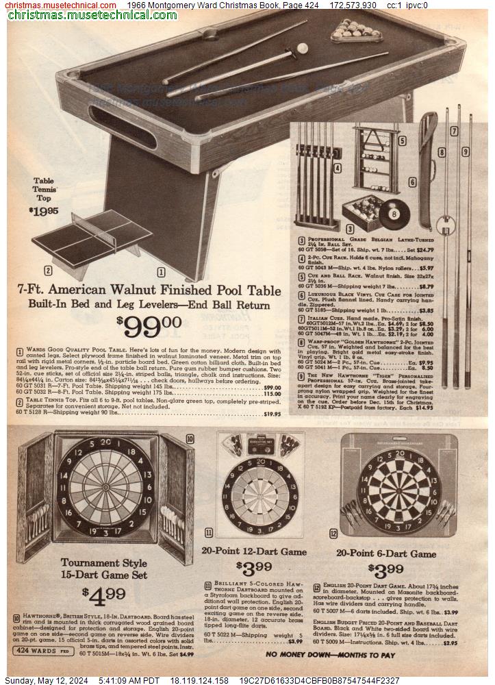 1966 Montgomery Ward Christmas Book, Page 424
