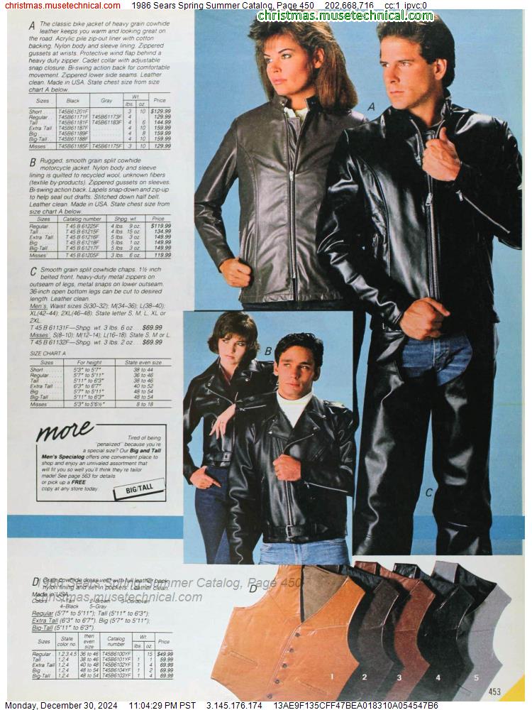 1986 Sears Spring Summer Catalog, Page 450