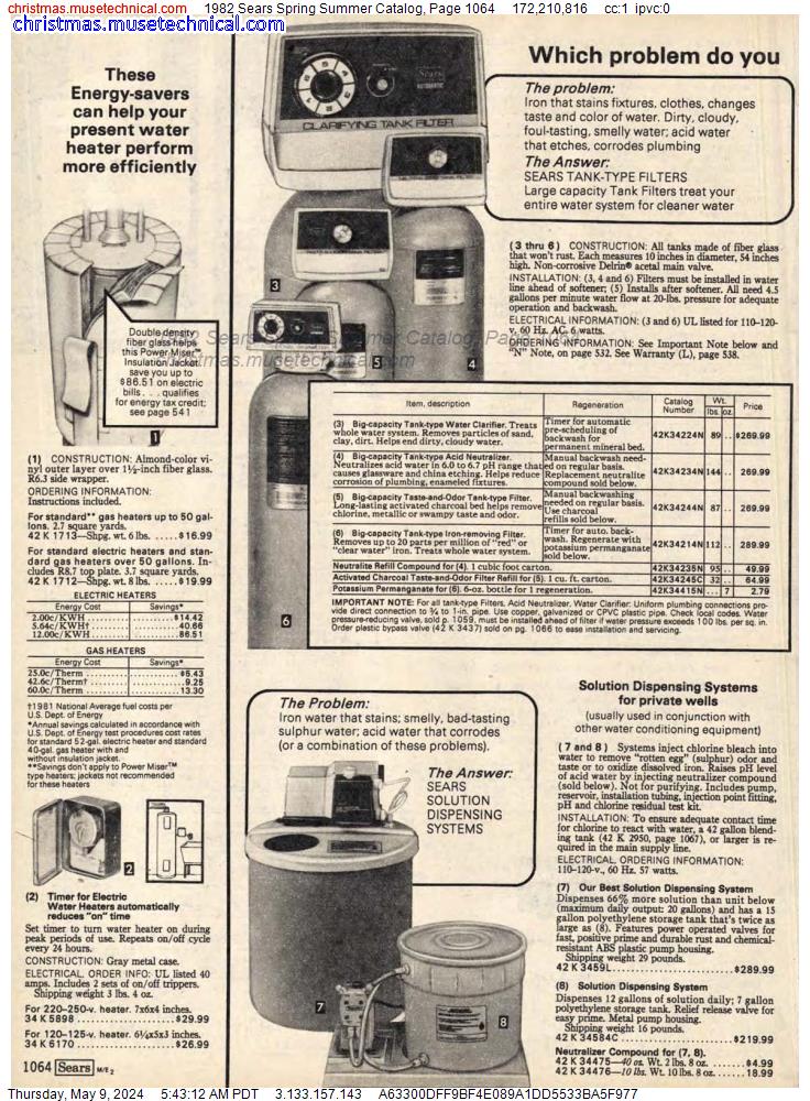 1982 Sears Spring Summer Catalog, Page 1064
