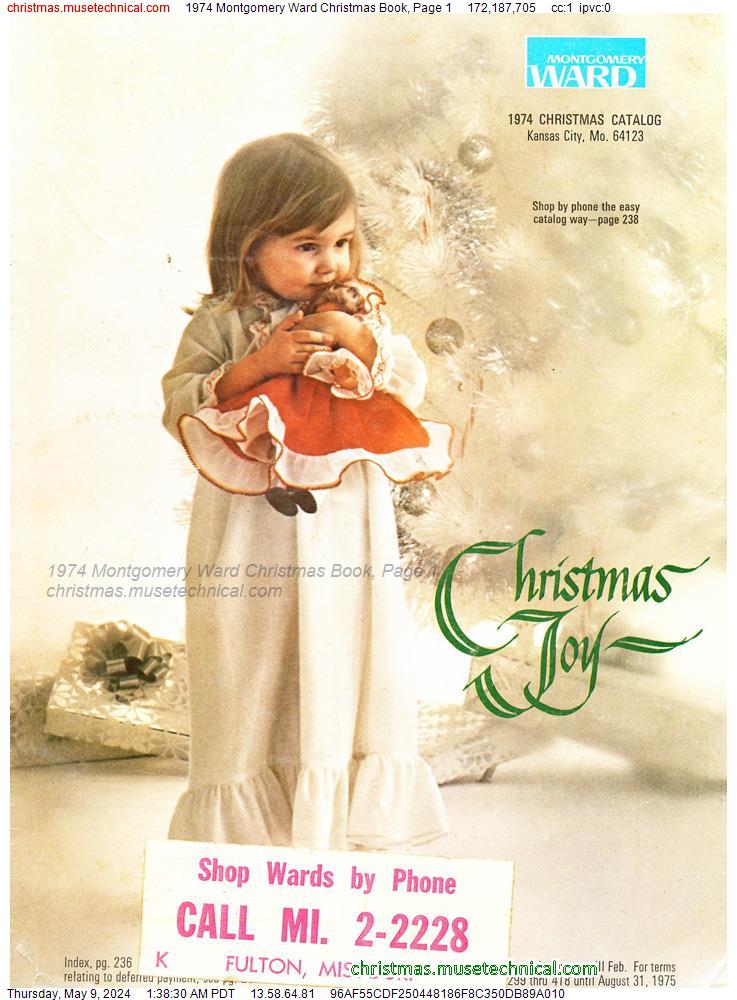 1974 Montgomery Ward Christmas Book, Page 1