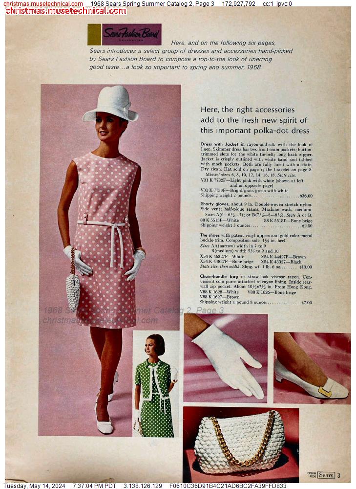 1968 Sears Spring Summer Catalog 2, Page 3