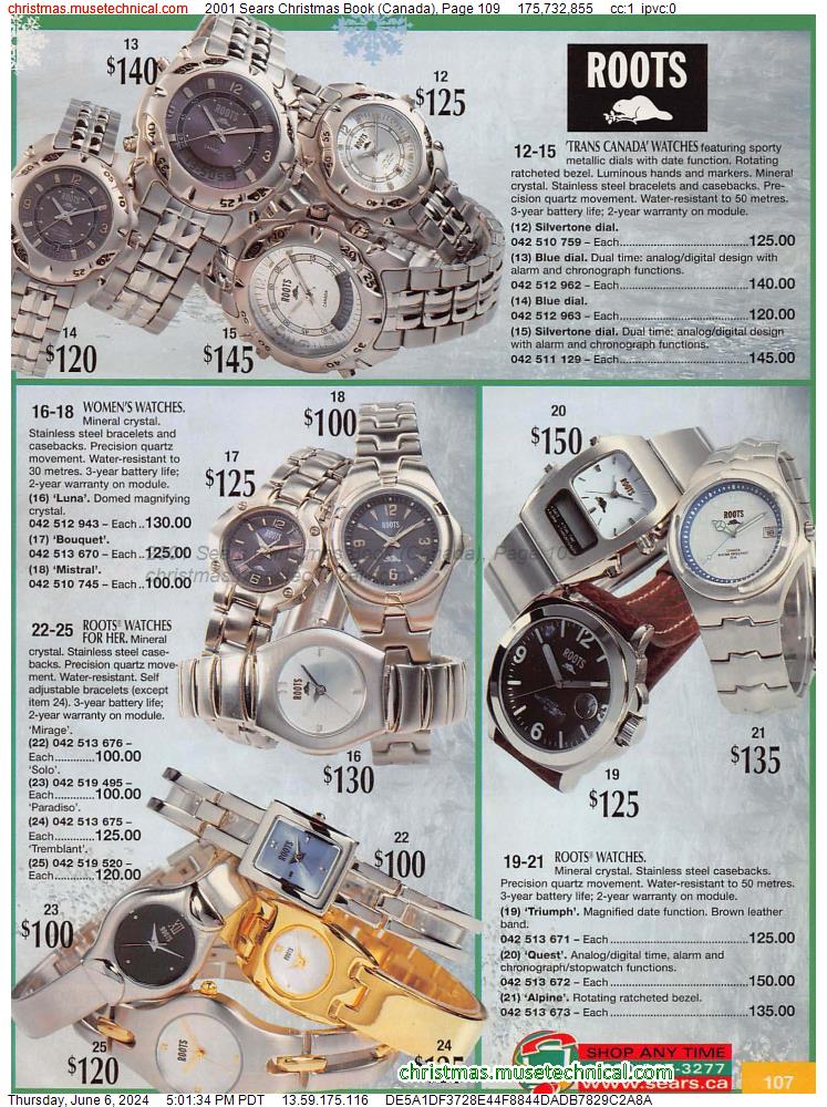 2001 Sears Christmas Book (Canada), Page 109
