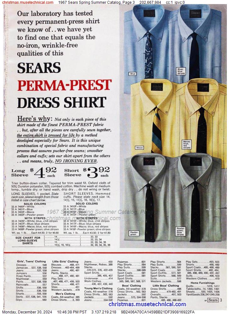 1967 Sears Spring Summer Catalog, Page 3