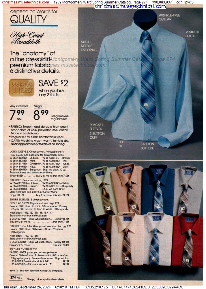 1982 Montgomery Ward Spring Summer Catalog, Page 274