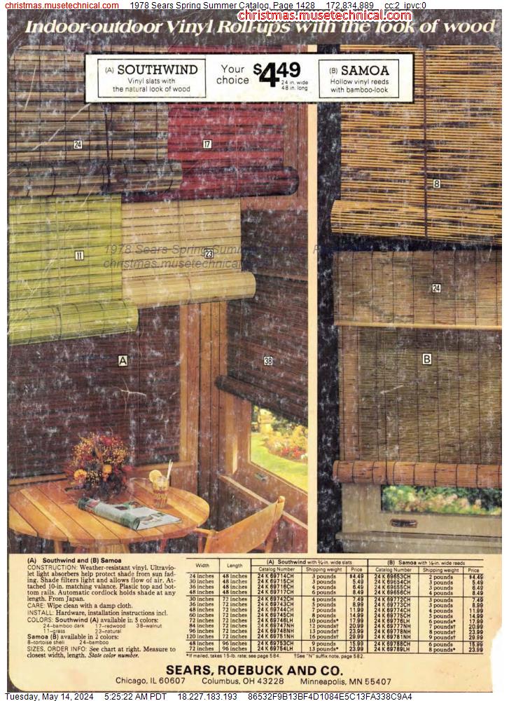 1978 Sears Spring Summer Catalog, Page 1428