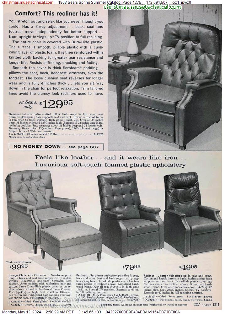 1963 Sears Spring Summer Catalog, Page 1275