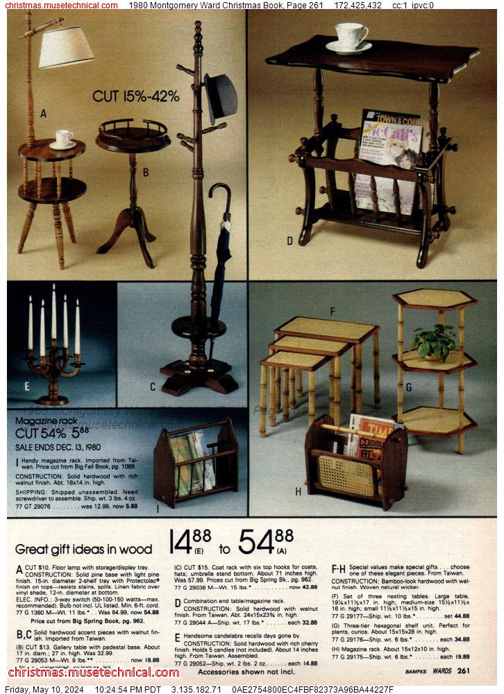 1980 Montgomery Ward Christmas Book, Page 261