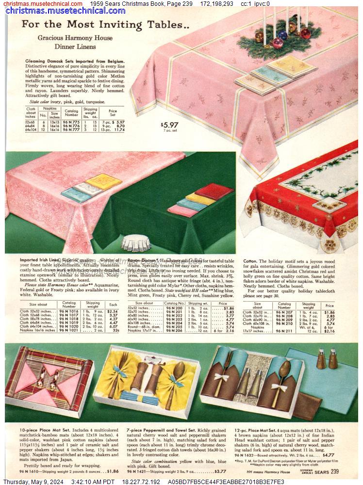 1959 Sears Christmas Book, Page 239