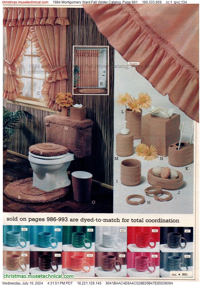 1984 Montgomery Ward Fall Winter Catalog, Page 991
